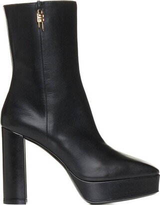 G Lock Platform Ankle Boots