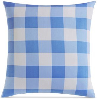 Damask Designs Gingham Colorblock Sham, European, Created for Macy's