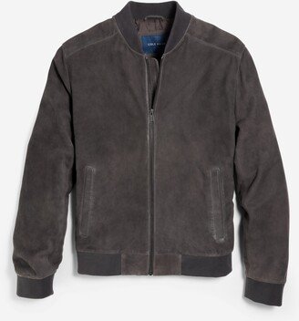 Men's Zip-up Suede Jacket-AA