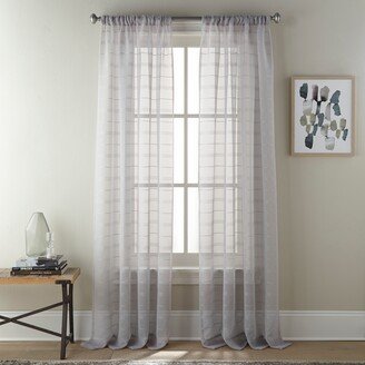 Grand Avenue Keyla Semi-Sheer Rod Pocket Curtain Panel Pair - 50