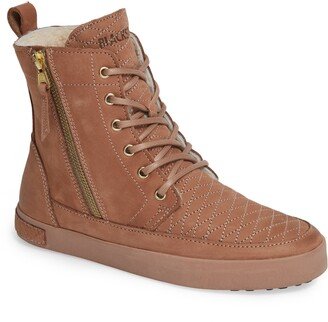 QL64 High Top Sneaker with Genuine Shearling Lining