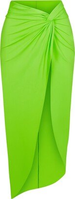 Signature Swim Sarong Skirt | Neon Green