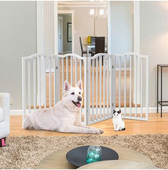 Wooden Pet Gate- Foldable 3-Panel Indoor Barrier Fence