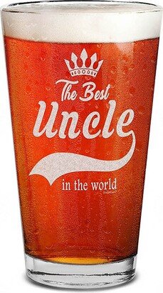 Best Uncle in The World Engraved Pint Glass