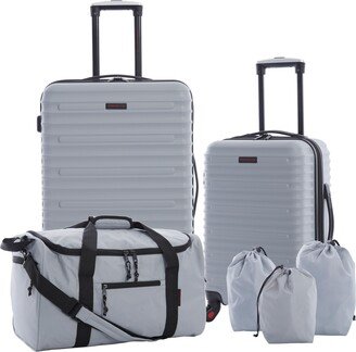 Travelers Club Tour Collection 6 Piece Hard Side Set with Spinner Wheels