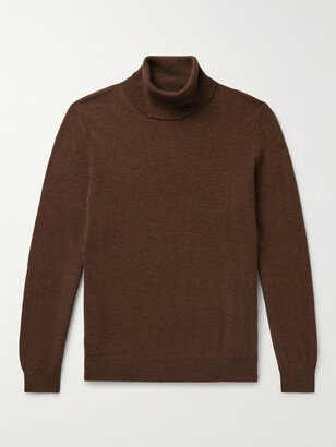 Slim-Fit Virgin Wool and Cashmere-Blend Rollneck Sweater