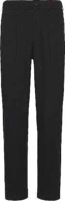 WAO Double Pleated Chino Pant in Black