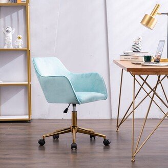 Rasoo Modern Home Office Chair, Adjustable Lift Chairs with Metal Legs and Universal Wheel For Indoor