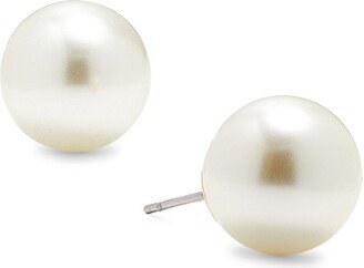 14K Goldplated & 5MM Swarovski Pearl Stud Earrings