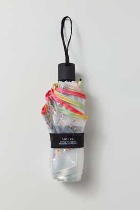 Confetti Clear Foldable Umbrella