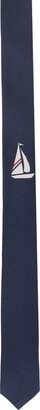 Navy Sailboat Tie