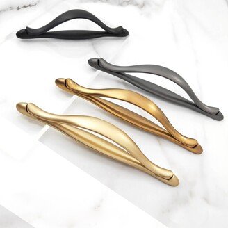 3.78 5 7.56 Gold Black Gray Cupboard Cabinet Pulls Handles Modern Kitchen Drawer Closet Door Pull Hardware Hw1609