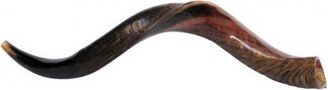 Jewishmedium Yemenite Kudu Shofar-Half Polished Half Natural Handmade, 100% Kosher Authentic From Israel. Judaica Wedding, Bar/T Mitzvah Gift