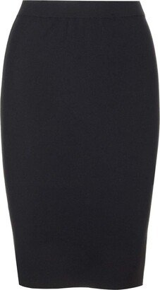 Mid Rise Knit Midi Skirt