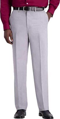 Men's JM ™ 4-Way Stretch Classic Fit Flat-Front Pants Light Grey