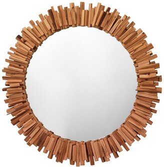 Driftwood Round Mirror