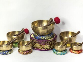 Professionally Chakra Tuned Singing Bowl Chakra Set-Singing Set Of 7 Notes Master Quality -Healing Set-Nepal