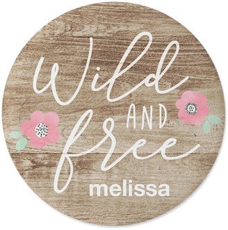 Pins: Princess Wild And Free Pins, Large Circle, Brown