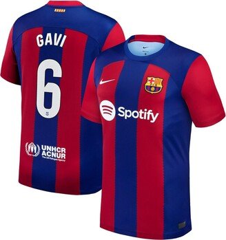 Men's Gavi Royal Barcelona 2023/24 Home Stadium Replica Player Jersey