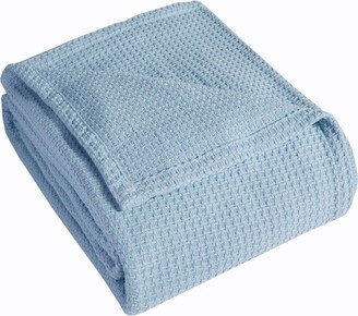 Beatrice Home Fashions Elite Home Grand Hotel Waffle Knit Cotton King Blanket