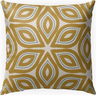 GEO LILY GOLD Indoor|Outdoor Pillow