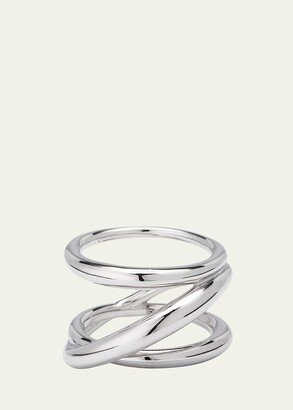 Sterling Silver Bague Triplet Ring