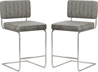 Set of 2 Breuer Metal Counter Height Stools