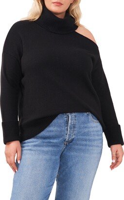 Cutout Turtleneck Sweater