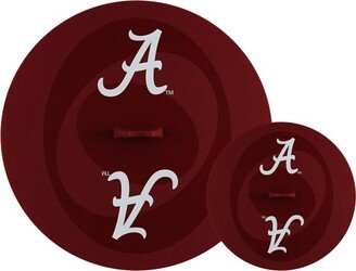 MasterPieces FanPans Team Logo Silicone Lid Set, 2 Pack - NCAA Alabama Crimson Tide