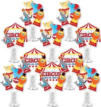 Big Dot Of Happiness Carnival Step Right Up Circus Centerpiece Sticks Showstopper Table Toppers 35 Pc