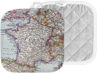 France Map Hot Pad - Pot Holder Kitchen Airbnb Gift Trip Wedding