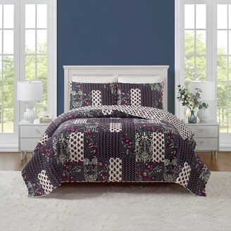 Perennials Patchwork Quilt Set, King