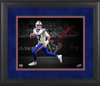 Fanatics Authentic Josh Allen Buffalo Bills Framed 11 x 14 Spotlight Photograph - Facsimile Signature