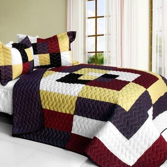 Dreams of Love 3PC Vermicelli - Quilted Patchwork Quilt Set