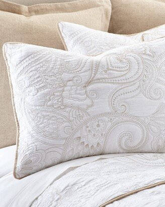 Perla White Full/Queen Quilt Set