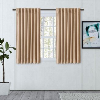 Chevron 80C/20P Sustainable Triple Lined Rod Pocket w/Back Tabs Curtain Panel 48W x 45L