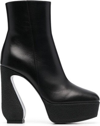 125mm Platform Ankle Boots-AB