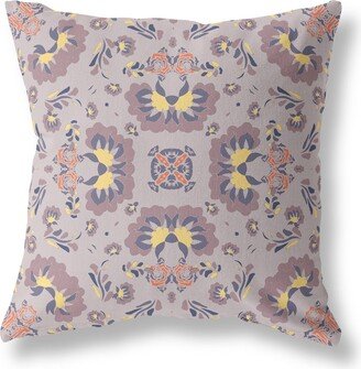 Amrita Sen Designs Amrita Sen Divine Flowers Indoor Outdoor Pillow Zip-AA