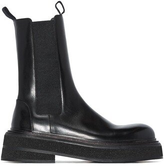 Zuccone leather ankle boots