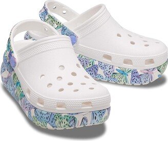 Classic Crush Clog (White/Multi Butterfly) Shoes