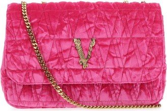 Virtus Velvet Chain Linked Shoulder Bag