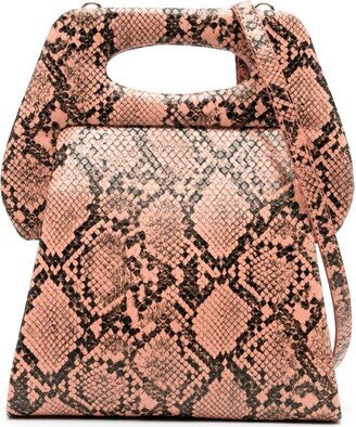 Clori snake-print bag