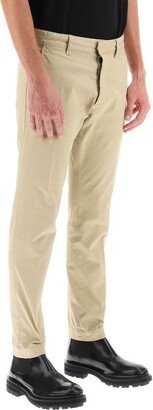 Low-Rise Straight-Leg Slim-Fit Chinos