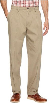 Easy Khaki D3 Classic Fit Pleated Pants (Timberwolf) Men's Clothing