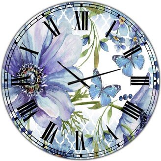 Designart Sheilas Lovely Garden-Jp3930 Oversized Cottage Wall Clock - 36 x 36