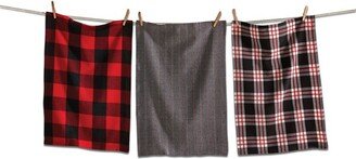 tagltd Lodge Woven Dishtowel Set of 3