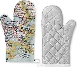 New Orleans Map Oven Mitt - Gift Airbnb Kitchen