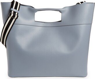 Large The Bow Leather Top Handle Bag