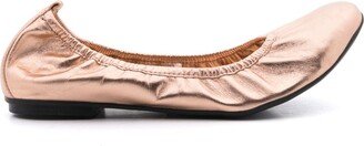 Julia metallic ballerina shoes