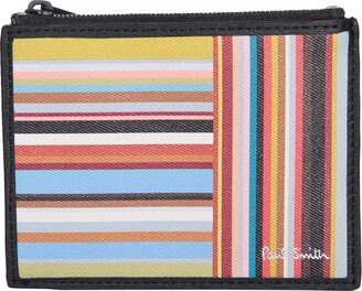 Signature Stripe Multicolor Card Holder